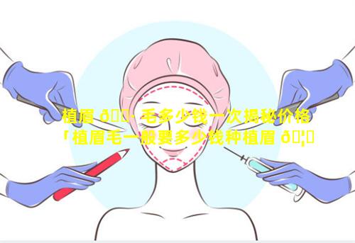 植眉 🌷 毛多少钱一次揭秘价格「植眉毛一般要多少钱种植眉 🦅 毛价格」